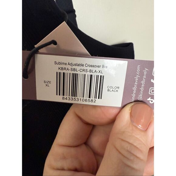 2-Kindred Bravely Sublime Nursing Bra, Wireless Adjustable Crossover, Maternity - Picture 4 of 5